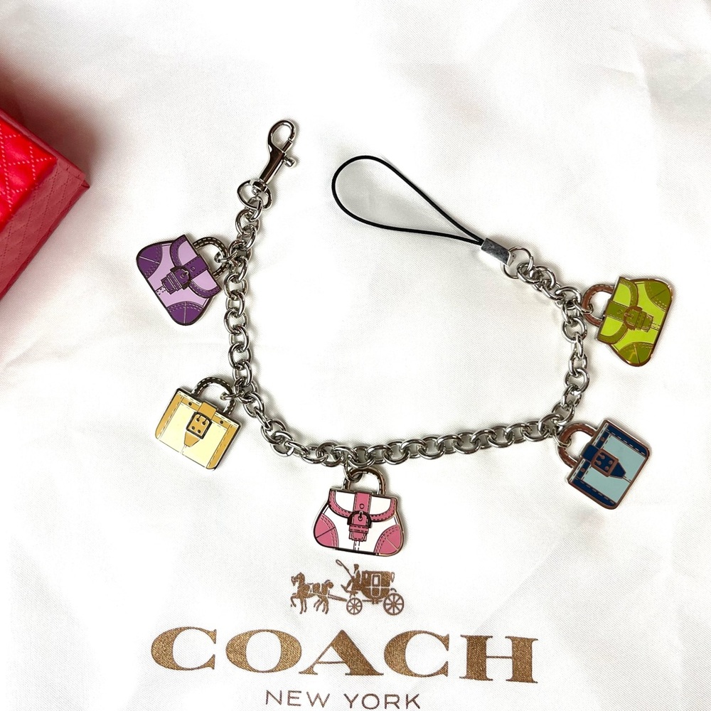 NWOT COACH Long Mini Multi Purse Zipper Pull Charm (Retired)
